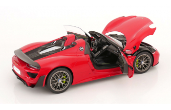 PORSCHE 918 Spyder with Weissach Package (2013), red