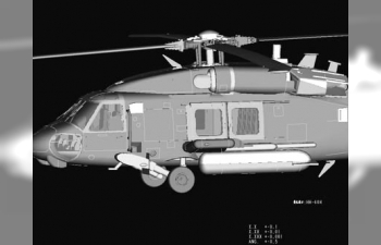 Сборная модель Вертолет HH-60H Rescue hawk Late Version