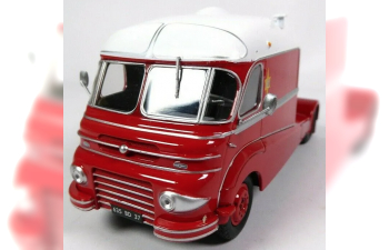 Ford F798W 1955 седельный тягач Circus Pinder, красный с белым и серебристым