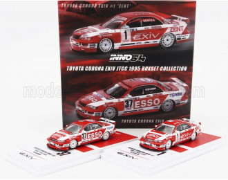 TOYOTA Set 2x Corona Exiv Zent №1 Racing + Esso №37 Racing (1995), Red White