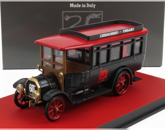 FIAT 18bl Autobus (1922) - 60th Anniverasary Rio-models 1962-2022, Black Red