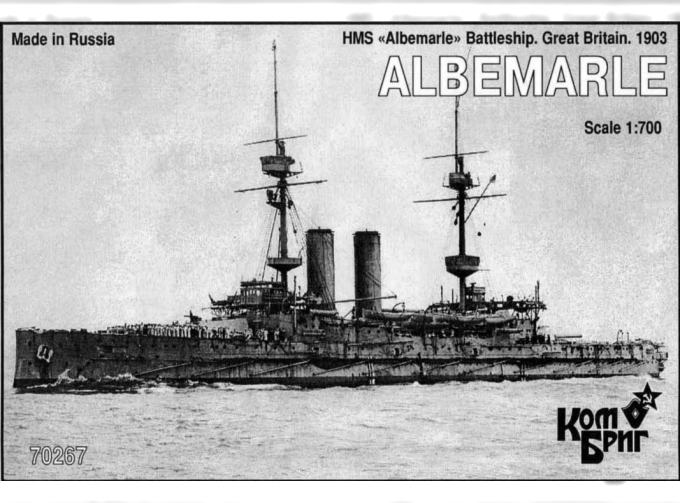 Сборная модель HMS Albemarle Эскадренный броненосец 1903