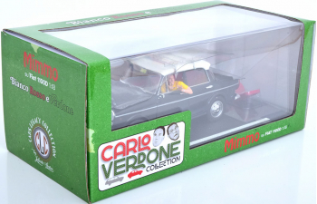 FIAT 1100D, dark grey/white