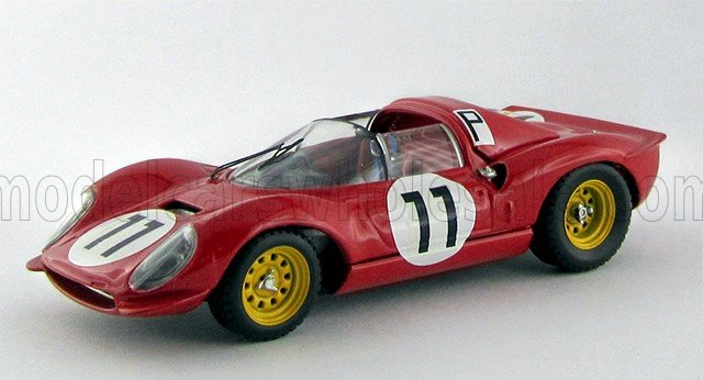FERRARI Dino 206s №11 1000km Nurburgring (1966) L.Bandini - L.Scarfiotti, Red