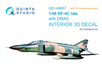 3D Декаль интерьера кабины RF-4C Phantom II (late с DMAS) (Hasegawa) (с 3D-печатными деталями)