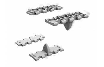 Сборная модель Аксессуары T-34 WAFER-TYPE HALVED WORKABLE TRACK LINKS SET