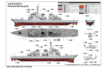 Сборная модель JMSDF DDG-175 MYOKO