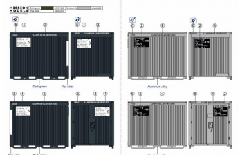 Сборная модель US Military 8' Storage Container Set