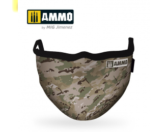 AMMO Face Mask "Multicam" (Hygienic protective mask 100% polyester)