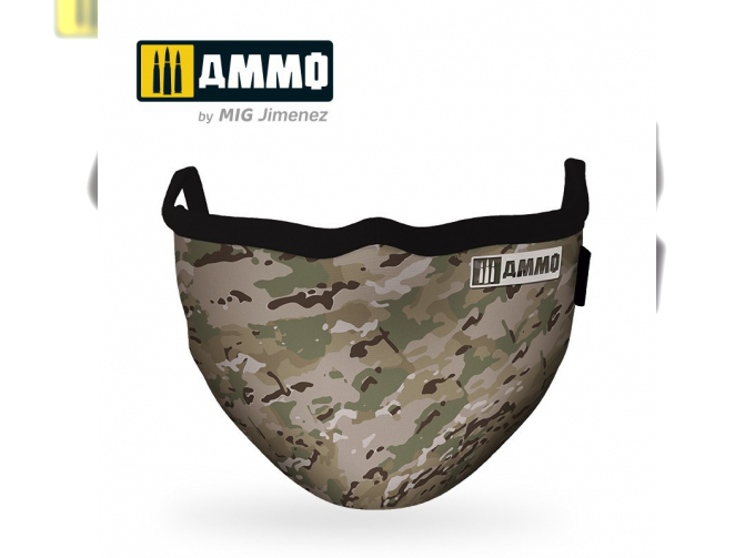 AMMO Face Mask "Multicam" (Hygienic protective mask 100% polyester)