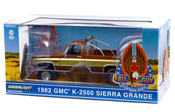 GMC K-2500 Sierra Grande Wideside Pick-Up "Fall Guy Stuntman Association" 1982 Gold - Brown