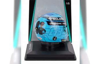 BELL HELMET Casco Helmet F1 George Russell F1 Team Mercedes Amg №63 Abu Dhabi Gp (2024) - See You On Track , Lewis, Light Blue