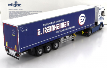 DAF Xg+ Truck Telonato Reinheimer Transports (2023), White Blue