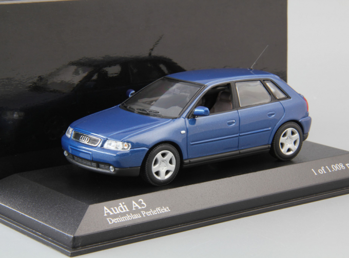 AUDI A3 4-door (2000), blue metallic