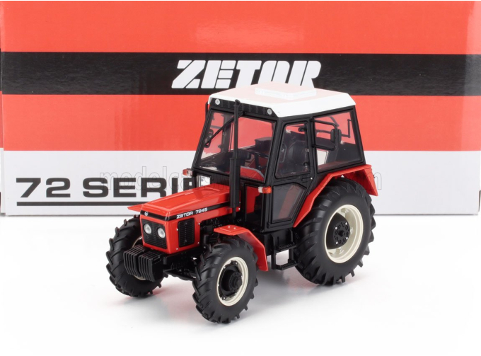 ZETOR 7245 4wd Tractor (1969), Red White