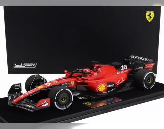 FERRARI F1 Sf-23 Team Scuderia Ferrari №16 3rd Azerbaijan Gp (2023) Charles Leclerc - Con Vetrina - With Showcase, Red Black