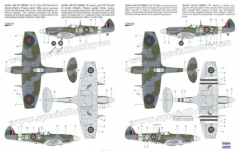 Сборная модель Spitfire Mk.XII against V-1 Flying Bomb