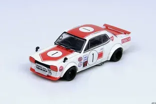NISSAN Skyline 2000 GT-R KPGC10 #1 Takahashi Kunimitsu Fuji Masters 250Km (1971), white/red