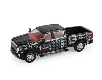 GMC Sierra 2500 HD SLE, Think, Think, Thanks *Smokey Bear Series 5* (2023), black / white