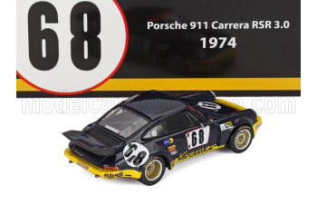 PORSCHE 911 Carrera Rsr 3.0l Coupe Team Samson Kremer Racing №68 24h Le Mans (1974) Hans Heyer - Erwin Kremer - Paul Keller, Blue Yellow