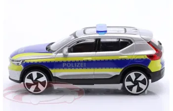 VOLVO EX40 Polizei (2022), white/blue/yellow