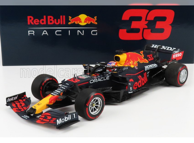 RED BULL F1 Rb16b Honda Ra620h Team Aston Martin N 33 Winner Holland Gp World Champion 2021 Max Verstappen, Matt Blue Yellow Red