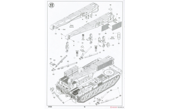 Сборная модель немецкая бронировано-эвакуационная машина БРЭМ Bergepanzer BPz3A1 "Buffalo" ARV