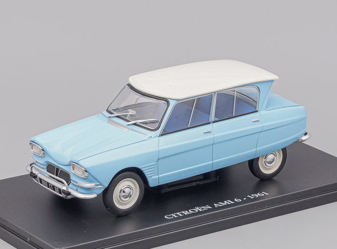 CITROEN Ami 6 1961, Auto Vintage, blue / white