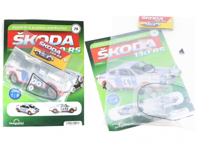 Сборная модель SKODA 130 RS - выпуски №11 и №79