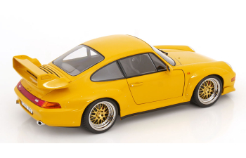 PORSCHE 911 (993) GT2 BBS rims (1996), speed yellow