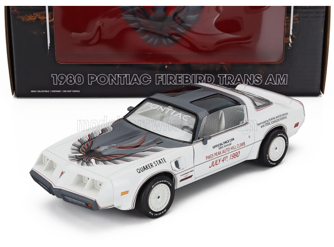 PONTIAC Firebird Trans Am Official Pace Car 58th Annual Rally Pikes Peak Auto Hill Climb (1980), white