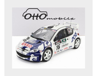 PEUGEOT 206 WRC №15 Tour de Corse Gilles Panizzi - Herve Panizzi (1999), white