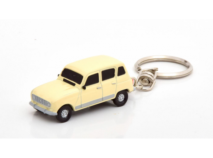 RENAULT 4L key ring, creme silver