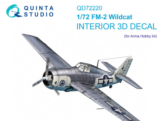 3D Декаль интерьера кабины FM-2 Wildcat (Arma Hobby)