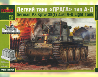 Сборная модель Немецкий легкий танк Pz.Kpfw 38 (t) Ausf A-D (Прага)