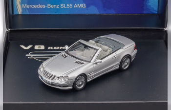 MERCEDES-BENZ SL55 AMG R230 (2004), gris argent