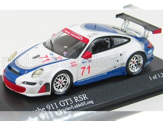 PORSCHE 911 Gt3rsr N 71 12h Sebring 2007 Henzler Lidel, White Blue Red