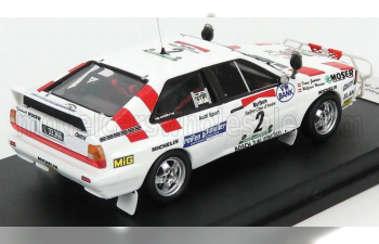 AUDI Quattro №2 6th Rally Bandama (1986) W.Wiedner - F.Zehetner, White Red