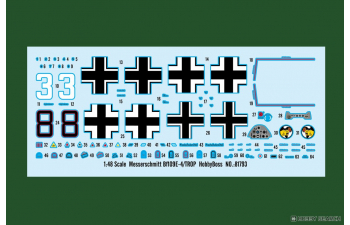 Сборная модель Messerschmitt Bf109E-4/TROP