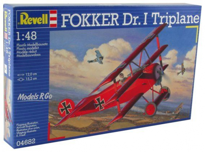Сборная модель Самолет Fokker Dr. I триплан