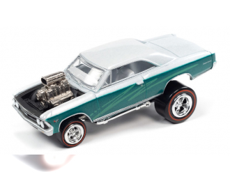 CHEVROLET Chevelle Zinger (1966), pearl white/sea green