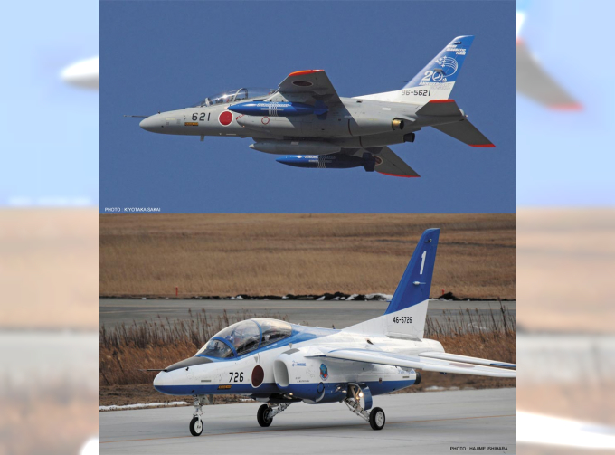 Сборная модель Kawasaki T-4 "11th SQ Blue Impulse 20th Anniversary" (2 kits) Limited Edition