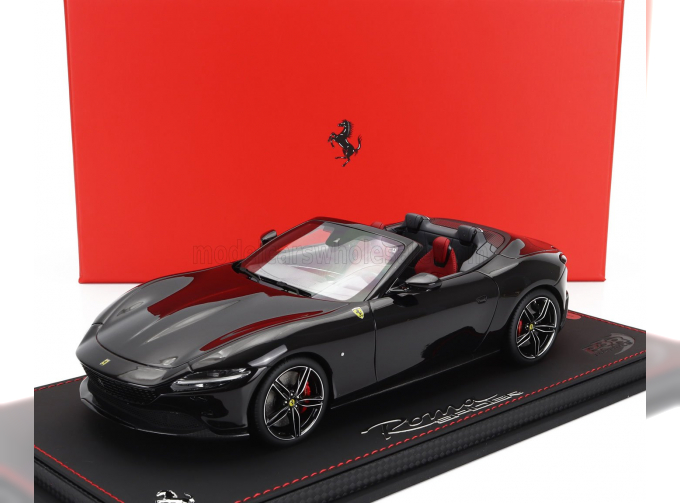 FERRARI Roma Spider Open (2020) - Con Vetrina - With Showcase, Nero Purosangue - Black