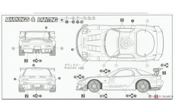 Сборная модель RE Amamiya Mu FD3S RX-7