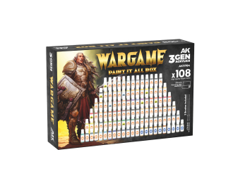 Набор красок 3GEN – WARGAME "Раскрась это всё" 108 цветов / 3GEN – WARGAME PAINT IT ALL BOX x108