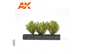 LIGHT GREEN BUSHES 4-6cm -1:35 / 75 mm / 90 mm