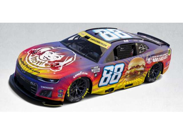 Chevrolet #88 Shane van Gisbergen *Wendyâ€™s Breakfast Baconator*, various 2025