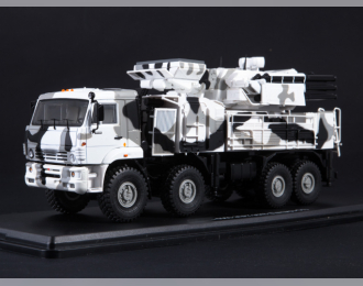 Камский грузовик 6560 ЗРПК 96К6 (Панцирь-С1) камуфляж Арктика