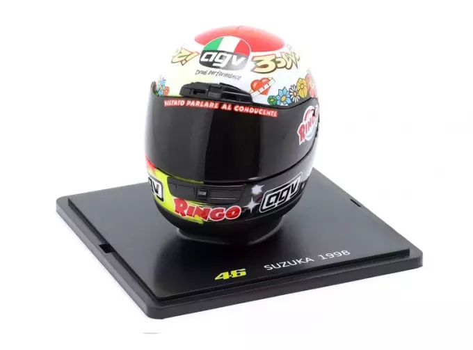 MINI HELMET Aprilia RSW 250 #46 MotoGP Suzuka 250ccm Valentino Rossi (1998)
