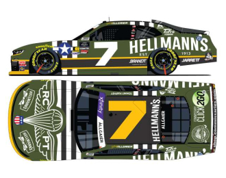 Chevrolet #7 Justin Allgaier *Hellmannâ€™s RCPT Salutes*, green/white 2025